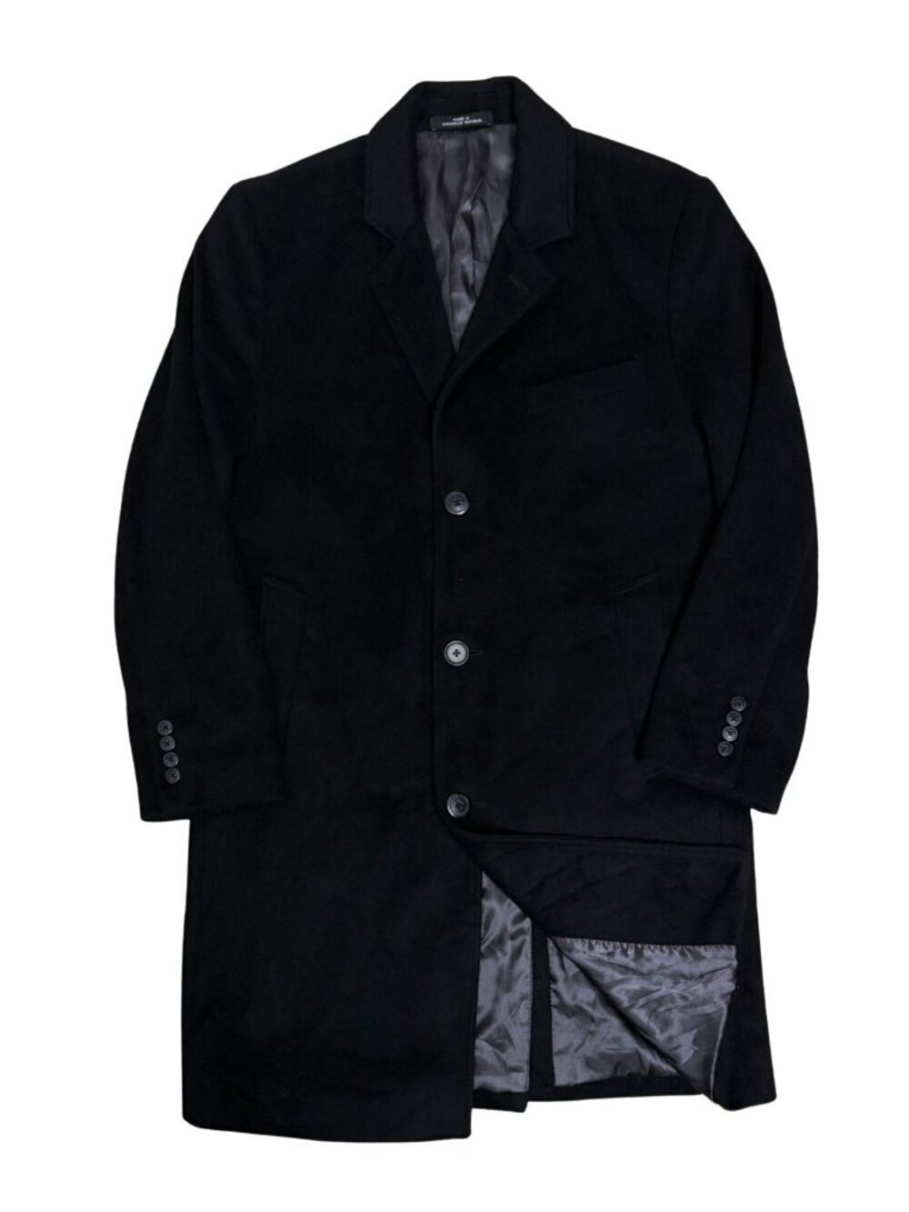 LONDON FOG Wool Pea Coat Designer Winter Business Casual Jacket Mens Small 36S